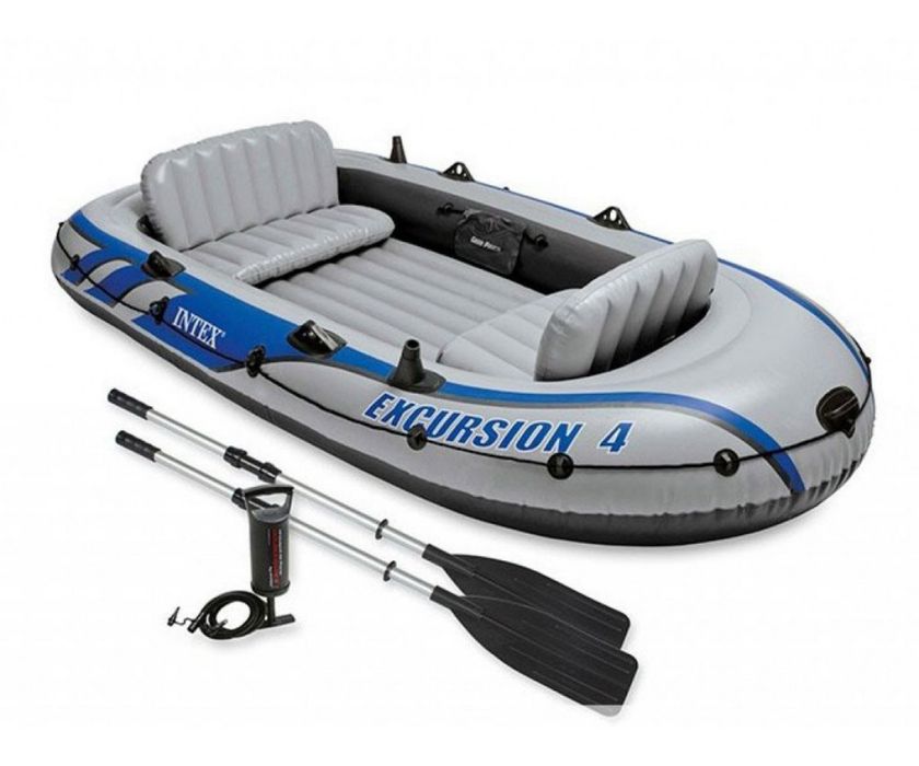 Надуваема лодка комплект INTEX Excursion 4