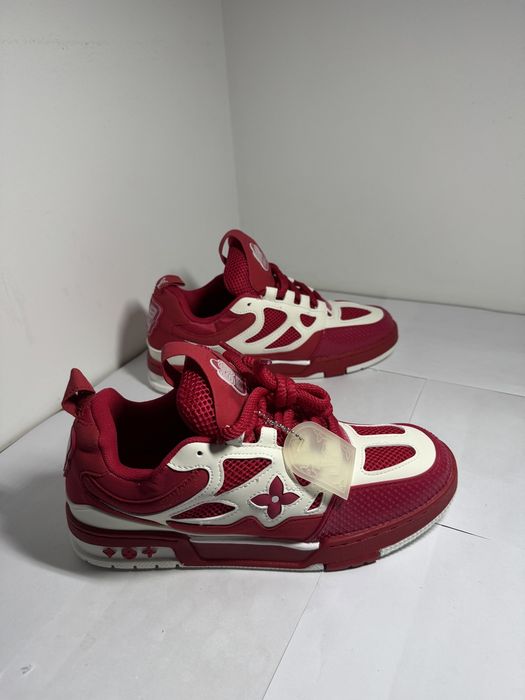 Adidasi/Snekaers Louis Vuitton skate LV white and red