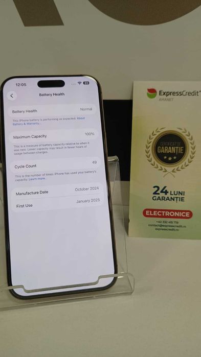 iPhone 16 Pro Max 256Gb [Ag24 Harlau B.45031]Garantie 2 ani!