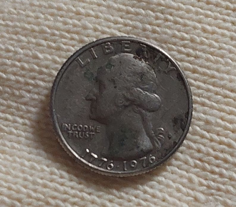 Монета сша 25 цент