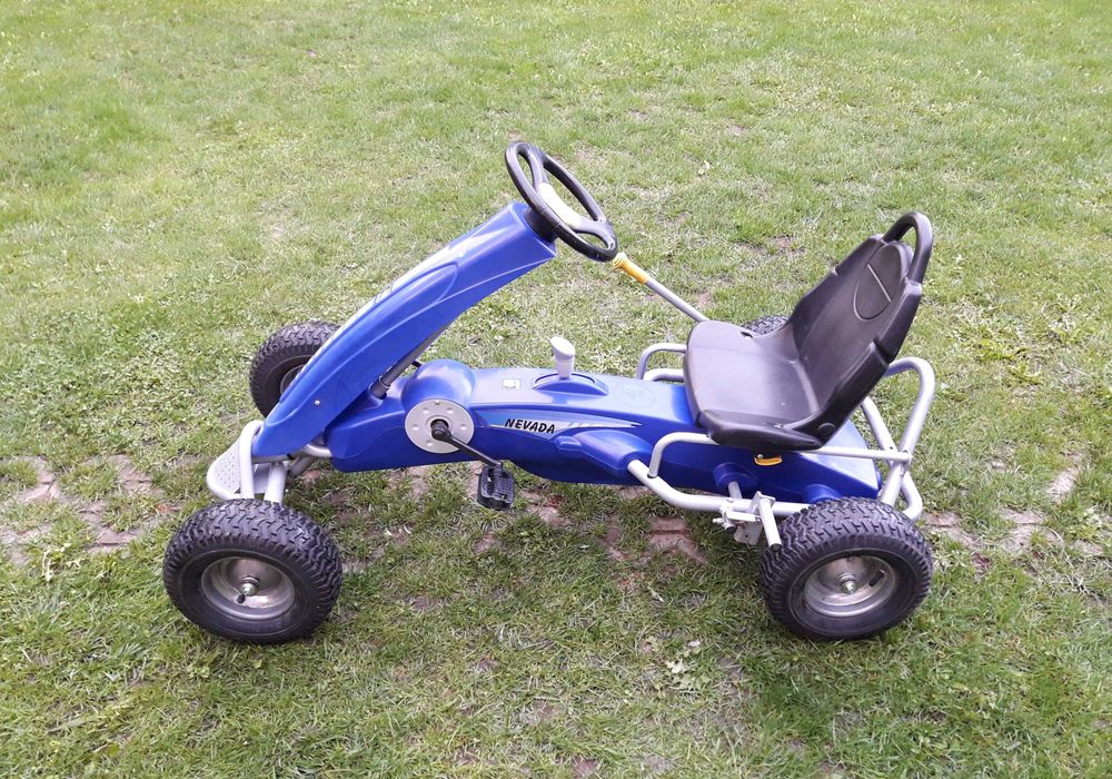 Cart (kart) cu pedale pentru copii KETTLER Nevada, 2 viteze - albastru