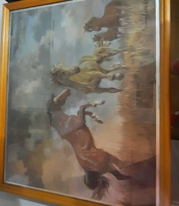 Tablou Horses tehnica Dufex după Rosemary Sarah Welch