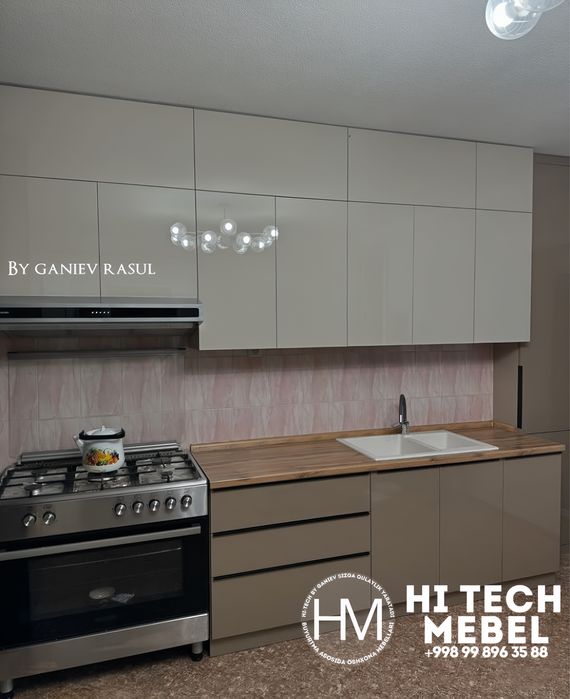 Кухнни шкаф хайтек Кухонный гарнитур Кухонная мебель ошхона мебели