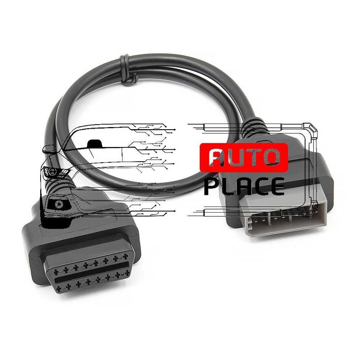 Кабел / Преходник / Адаптер за Nissan 14 Пина Pin Нисан Delphi Autocom