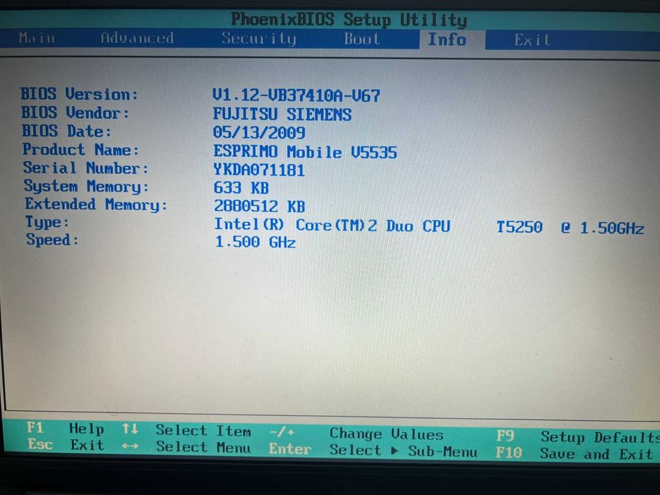 laptop fujitsu siemens esprimo mobile v5535 de colectie