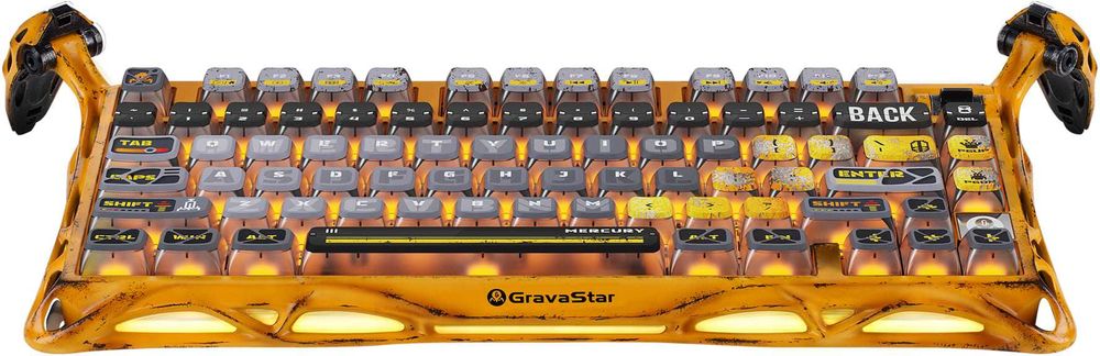 ; Клавиатура Gravastar Mercury K1 Pro (Battle Worn Yellow)