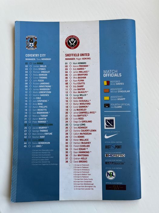 Coventry City футболен екип