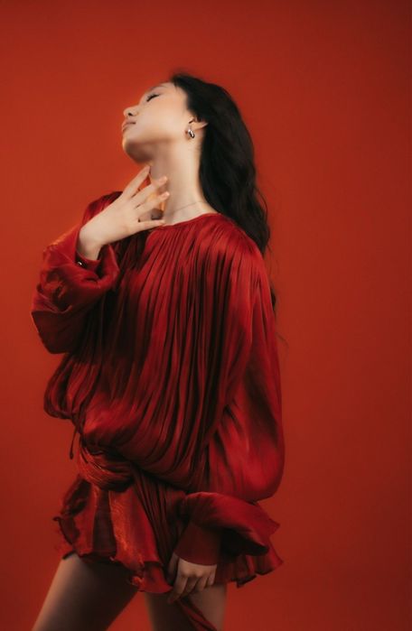 Платье красное 46-48размер