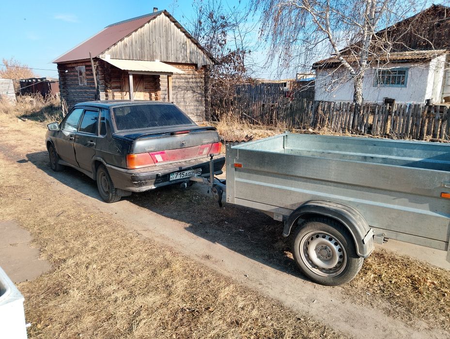 Ваз2115 с прицепом