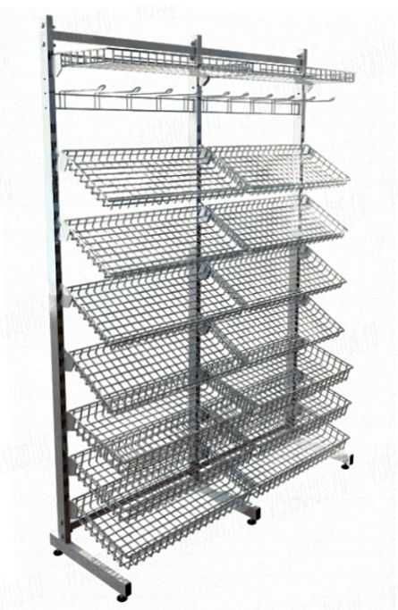 Прикассовый стеллаж сетка полка для шоколада жевачек