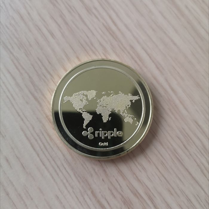 Moneda decorativa, suvenir. Cryptomoneda XRP