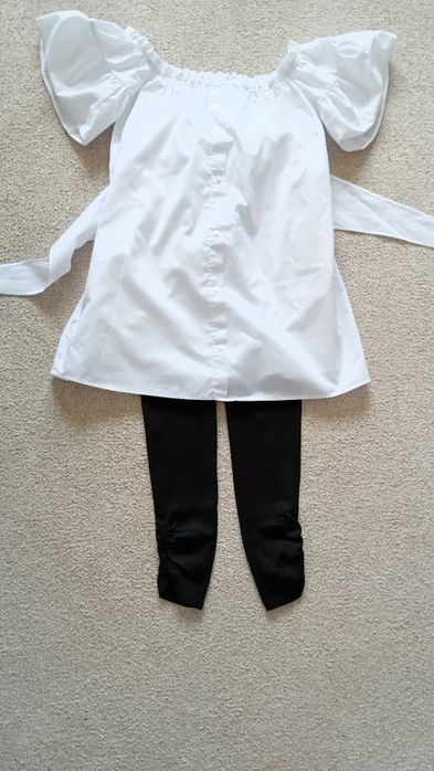 Bluza alba,eleganta,nouă 152-158