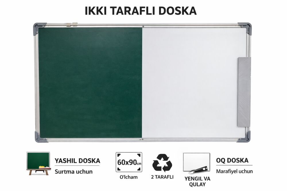 doska maktab office va uyingiz uchun 60x90
