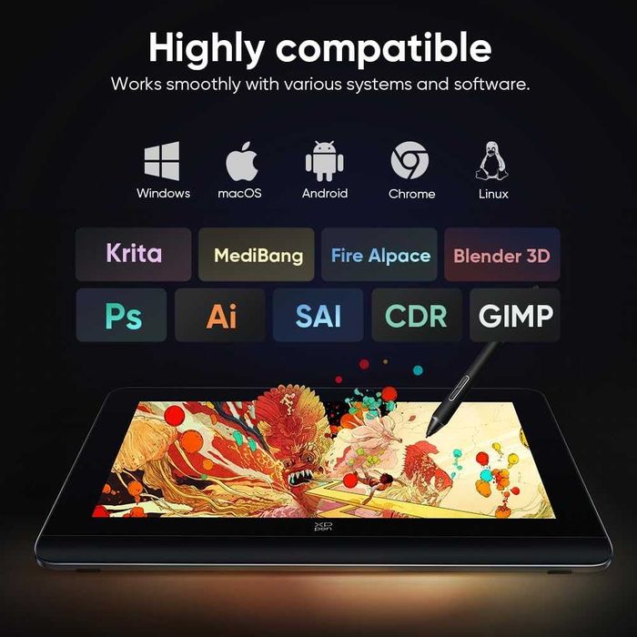 Tableta grafica XP-PEN Artist 14 Pro Gen 2, 16K X3 Pro, 1920 x 1200