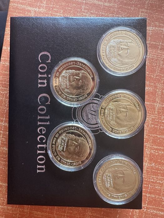 Комплект от 5 възпоменателни медала на Леонардо да Вимчи