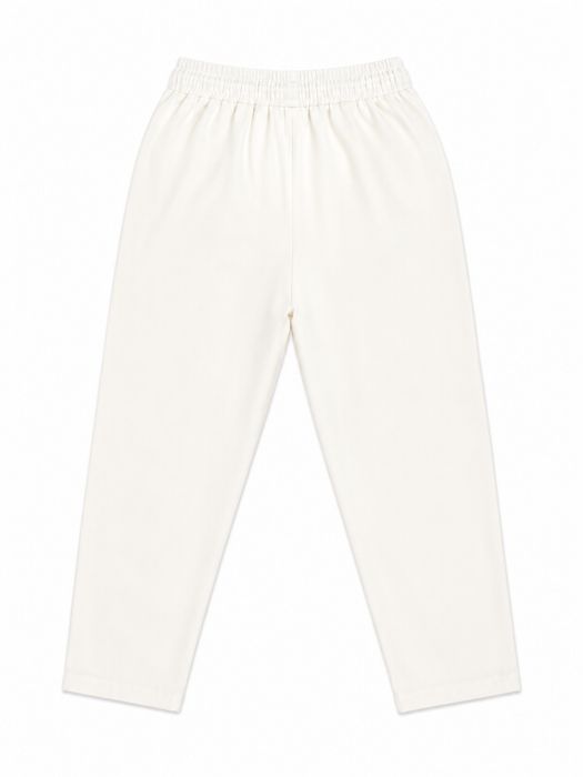 Pantaloni cu siret alb