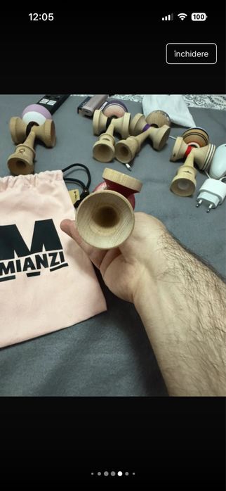 Kendama Miguel Mianzi Nebula Red Gomu Clear
