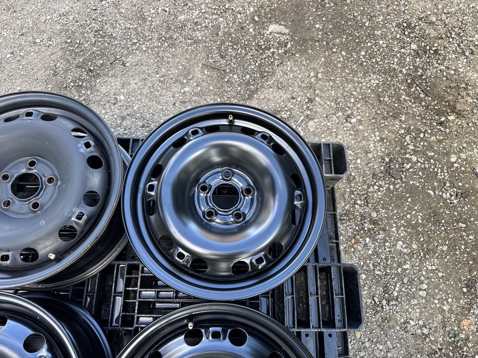 4бр.НОВИ ЖЕЛЕЗНИ ДЖАНТИ 15цола 5x100 за Skoda,Vw,Seat