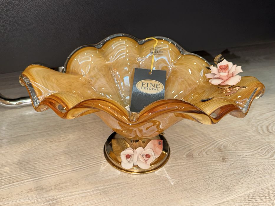 Итальянский сервиз Murano, ручная работа, 12 предметов, новый
