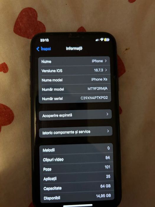 Vand iphone XS aproape nou foarte bine intretinut