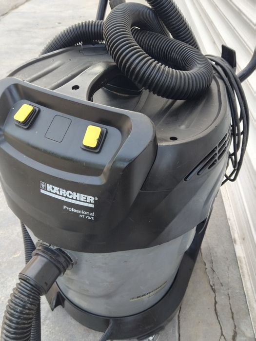 Прахосмукачк  Karcher NT 70/2 Professional 3800W с два Мотора Сухо и Мокро Строителство  Почистване