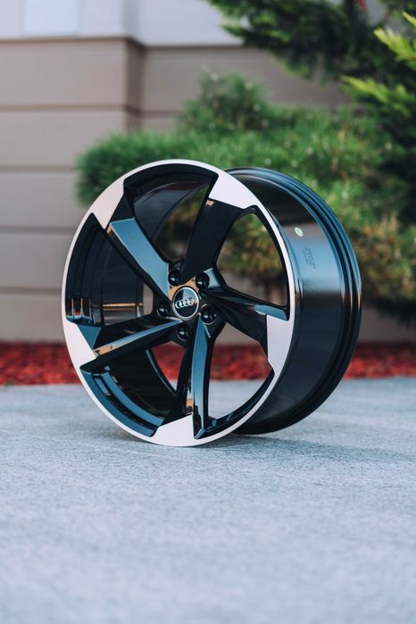 Jante Roti Audi R20 5x112 Black A4 A5 A6 A7 A8 Q3 Q5 Q7 Q8 SQ7 SQ8 RSQ8 E-Tron Aliaj Nou
