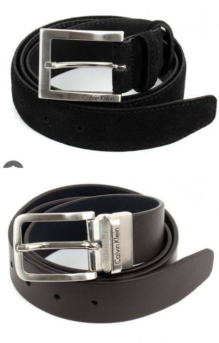 Оригинални, мъжки колани на Calvin Klein! 100%  естествена кожа