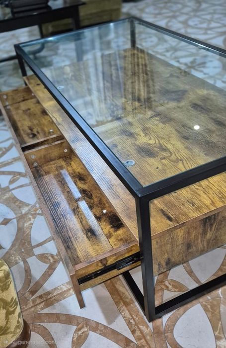 Masa cafea sticla mdf Furnilux Olanda  in cutie