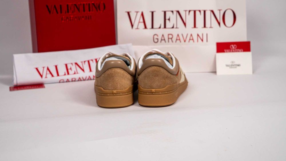 Маратонки Valentino Upvillage Low Top – Естествен Велур и NAPA Кожа