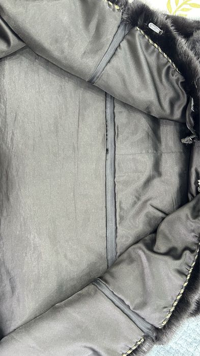 Шуба черный бриллиант