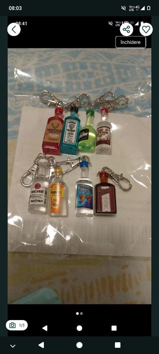 Mini băuturi brelocuri