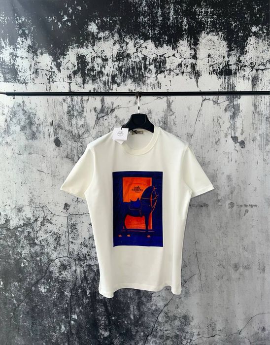 Hermes tricou premium big horse logo