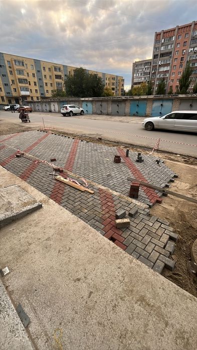 Укладка брусчатка