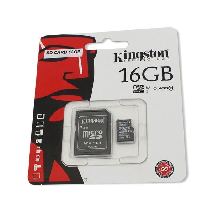 Card de memorie Kingston microSDHC 16GB Class 10 + Adaptor