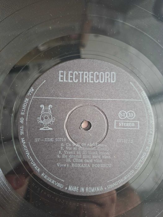 Disc Vinil  Ducu Bertzi / Roxana Popescu   „Floare de colț”  (1990)