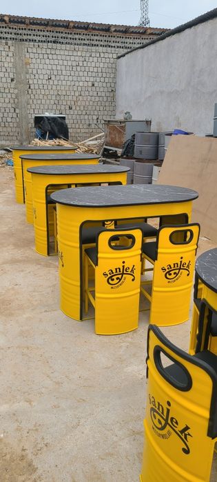 Мебель из бочек для ресторанов,для фудтраков,для кафе,для барбершопов,