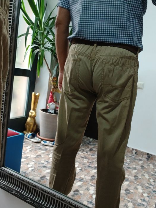 Pantaloni barbati denim subtire masura 32/34 stare perfecta