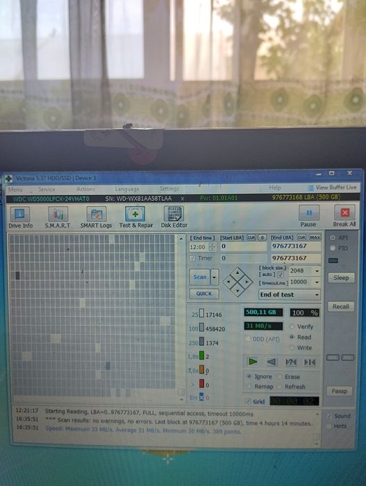 Hdd wd5000lpcx 500gb noutbukga