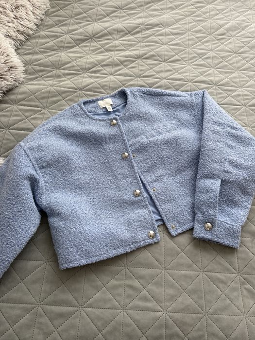 Яке от буке в син цвят HM