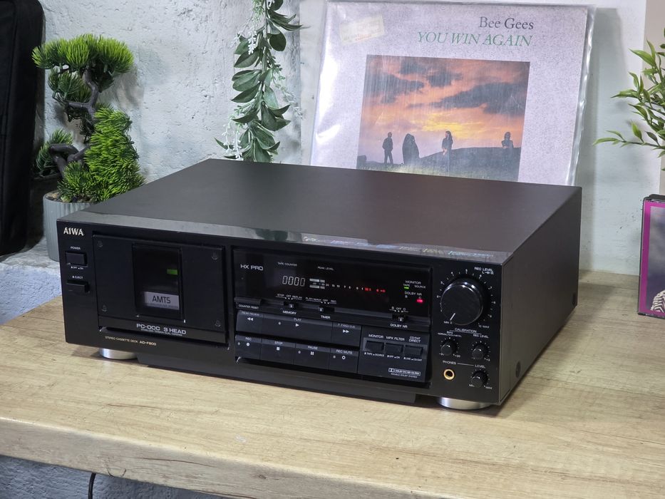 Casetofon deck AIWA AD-F800,dual capstan, 3 head, calibrare banda,hifi