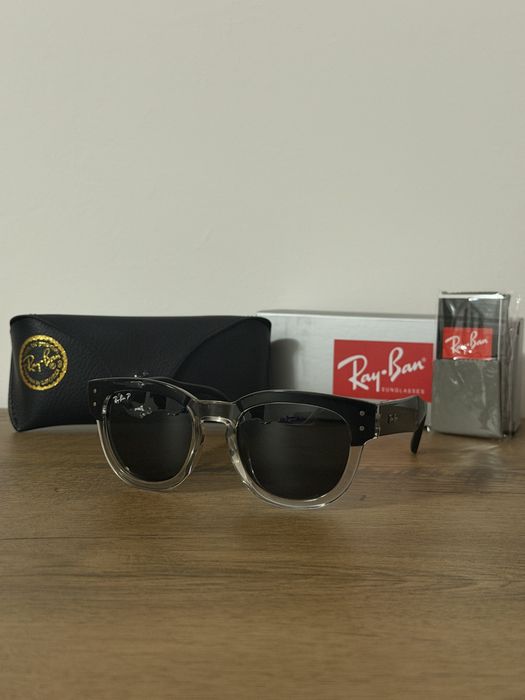 Ochelari de soare Ray-Ban Mega Clubmaster Polarizați RB0298S – Set complet
