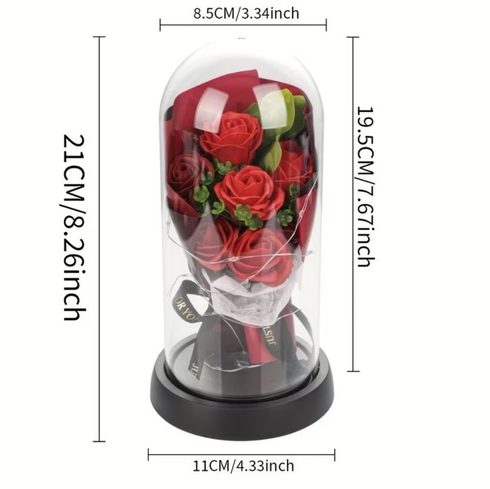 Букет от розови и червени рози