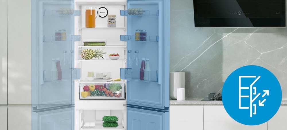 Нов хладилник с фризер Beko B1RCNA364W, 316 л, No Frost