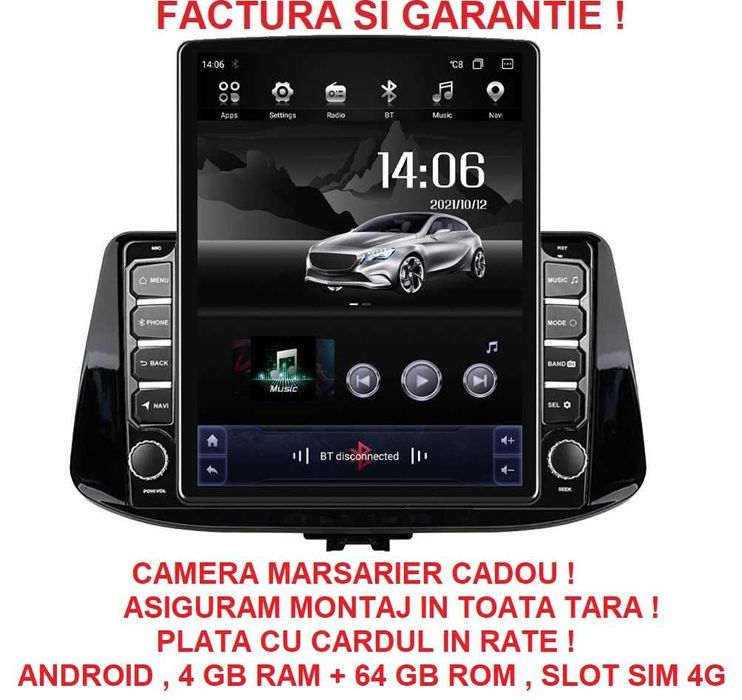 Navigatie Hyundai i30 din 2017 - 2021 Ecran TESLA 9.7 inch 4GB RAM