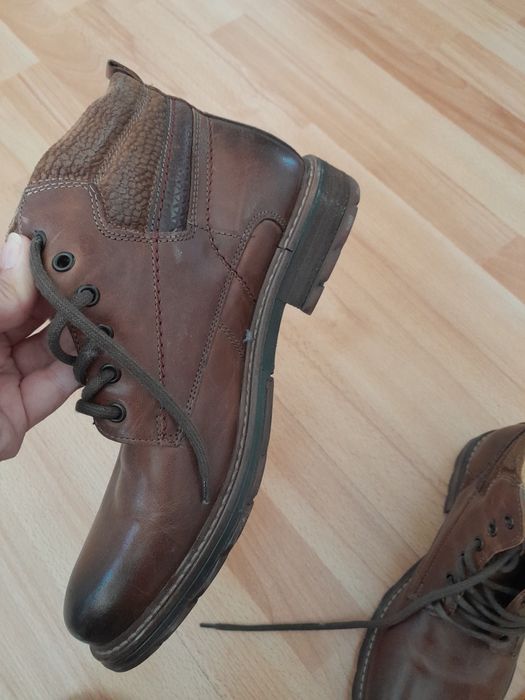 Мъжки боти естествена .кожа
