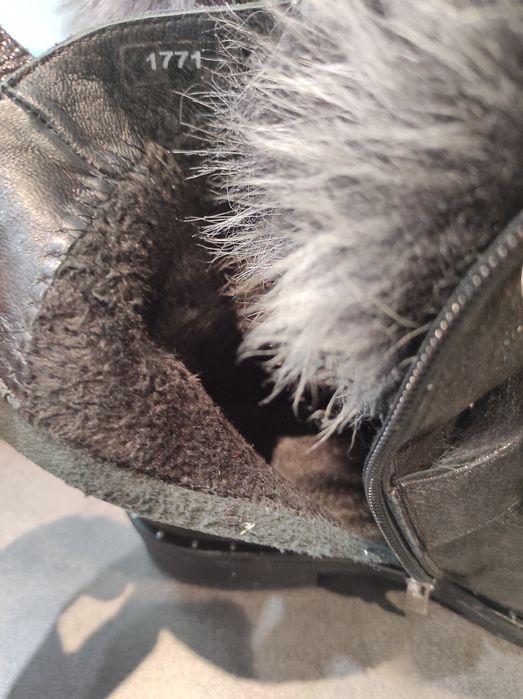 Топли ботуши естествена кожа