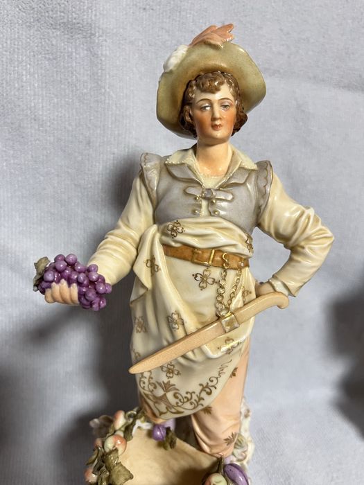 Колекционерска порцеланова двойка E&A Muler,Germany