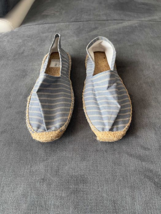 Espadrile Alb-Albastru conditie foarte buna