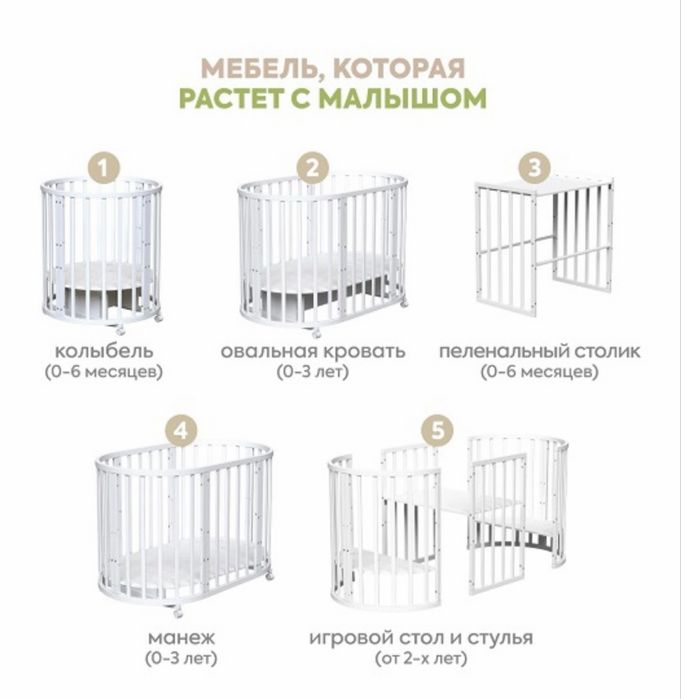 Манеж люлька Tomix transformer