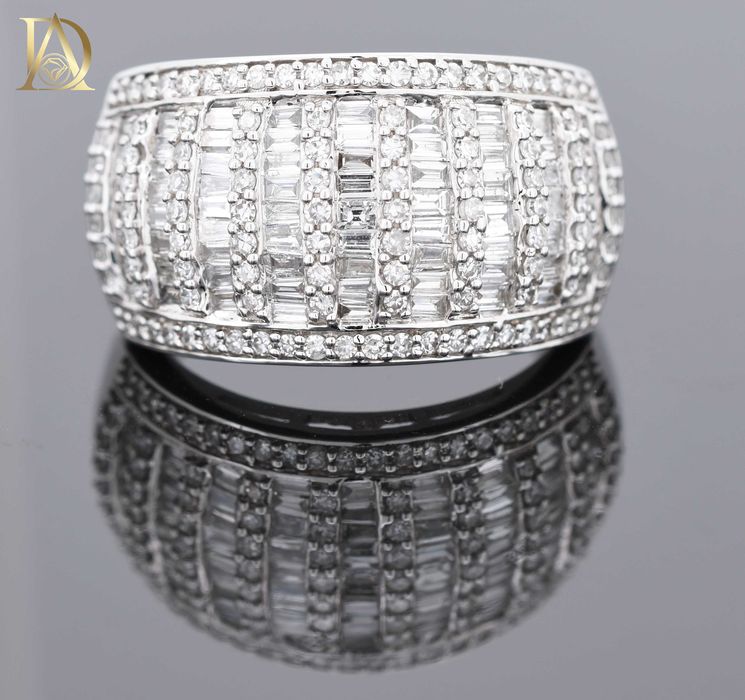 Нов Златен Пръстен с 1.39кт Естествени Диаманти